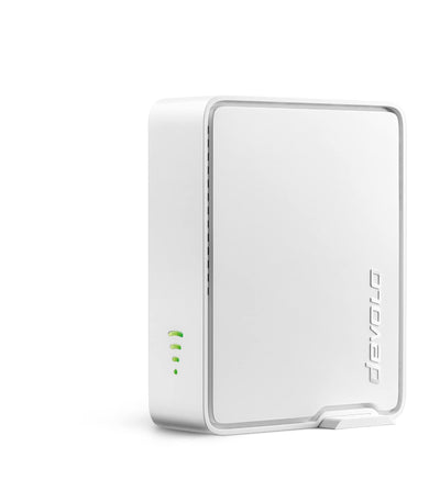 devolo WiFi 6 Repeater 5400, WLAN Repeater, bis zu 5.400 Mbit/s, Mesh WLAN Verstärker, Access Point, WiFi Extender, 2x Gigabit LAN Anschluss, weiß