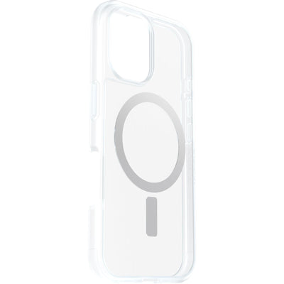 OtterBox Sleek Series MagSafe Hülle für iPhone 16, stoßfest, sturzsicher, ultraschlank, schützende Hülle, Getestet nach Militärstandard, Transparent, Keine Einzelhandelsverpackung