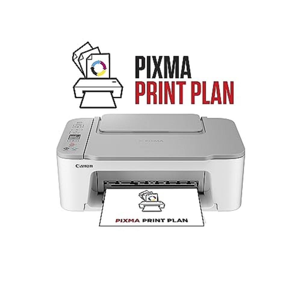 Canon PIXMA TS3551i 3-in-1 WLAN-Drucker fürs Homeoffice, Kopierer und Scanner – PIXMA Print Plan kompatibel – Drucken von Randlosfotos – kabelloses Drucken/Scannen via Cloud und Smartphone (Weiß)