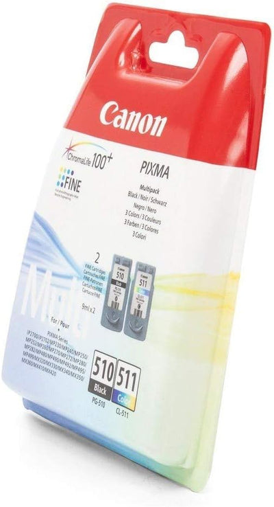 Canon Tintenpatrone CL511+PG510 Farben cyan magenta gelb Multipack ORIGINAL