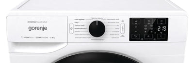 Gorenje WAM 94 AP Waschmaschine mit Dampffunktion / 9 kg / 1400 U / 16 Programme/AquaStop/Inverter PowerDrive Motor/Edelstahltrommel/Kindersicherung/EEK A/weiß