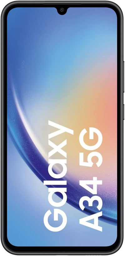 Samsung A346B Galaxy A34, All Carriers, 5G 128 GB (Awesome Graphite) ohne Simlock, ohne Branding