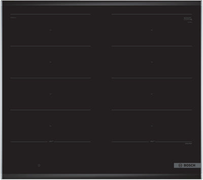 Bosch PXY675DC1E Serie 8 Induktionskochfeld (autark), 60cm breit, FlexInduction freie Platzwahl, MoveMode voreingestellte Leistungsstufen, PerfectFry Bratsensor, PowerBoost schnelleres Kochen, ReStart