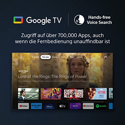 Sony BRAVIA XR, XR-55A80L, 55 Zoll Fernseher, OLED, 4K HDR 120Hz, Google TV, Smart TV, Works with Alexa, mit exklusiven PS5-Features, HDMI 2.1, Gaming-Menü mit ALLM + VRR, 24 + 12M Garantie