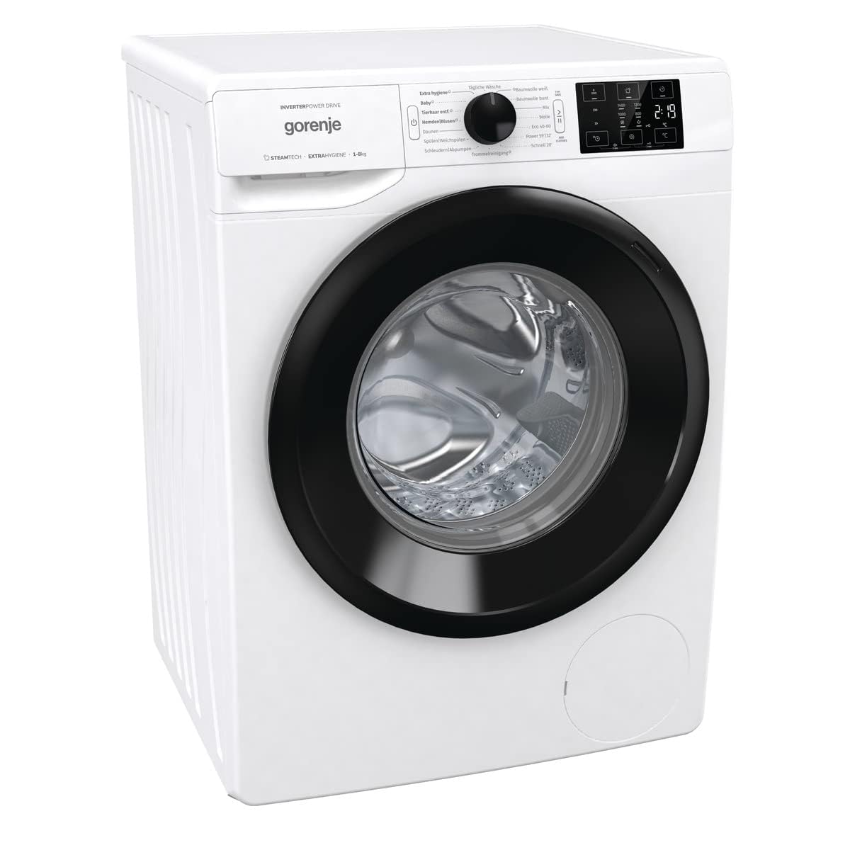 Gorenje WPAM84A1T Waschmachine mit Dampffunktion/ConnectLife / 8Kg / 1400 U/min / 15 Programme/Totaler AquaStop/Wave Active Trommel/ExtraHygiene/PowerWash/Schnell Waschgang/EEK: A-10%