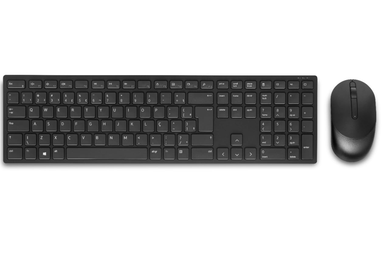 Dell KM5221W, Pro Wireless, Tastatur und Maus Set, German (QWERTZ), schwarz