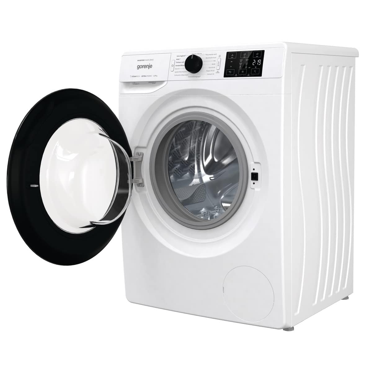 Gorenje WPAM84A1T Waschmachine mit Dampffunktion/ConnectLife / 8Kg / 1400 U/min / 15 Programme/Totaler AquaStop/Wave Active Trommel/ExtraHygiene/PowerWash/Schnell Waschgang/EEK: A-10%