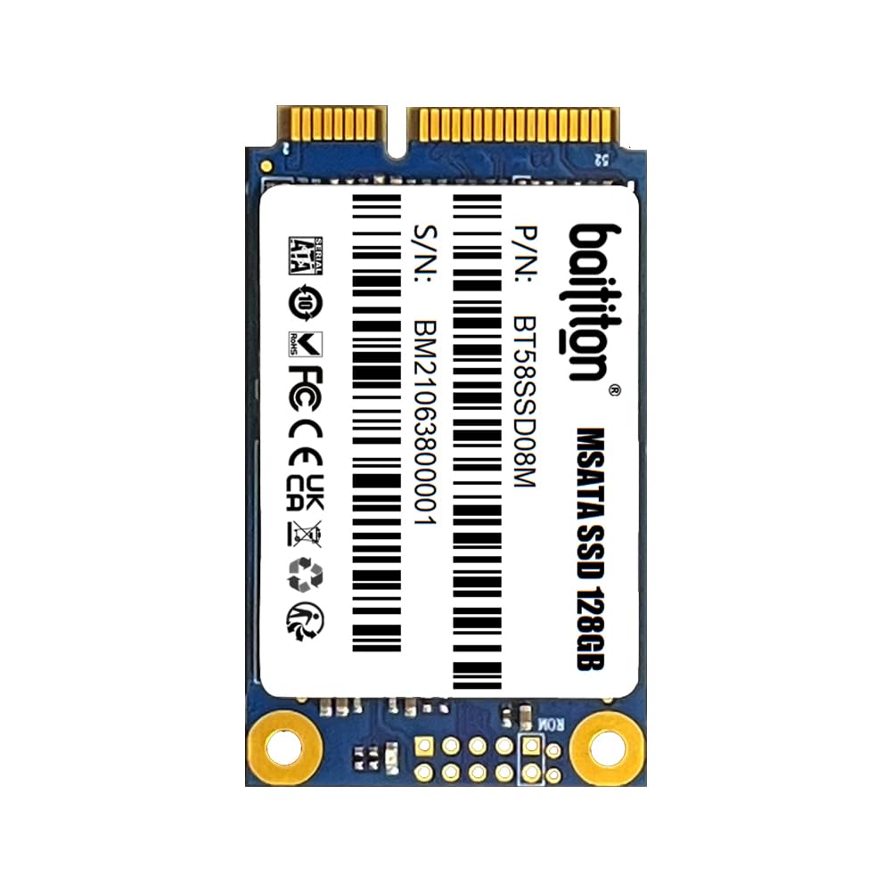 BAITITON MSATA III 128GB SSD Internal Solid State Drive