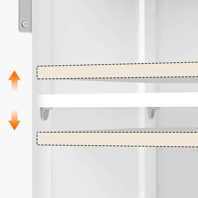 Yaheetech Badezimmerschrank Unterschrank mit Schubladen & Tür & verstellbare Einlegeböden Kommode fürs Badezimmer/Wohnzimmer/Küche/Flur 75 * 30 * 80cm