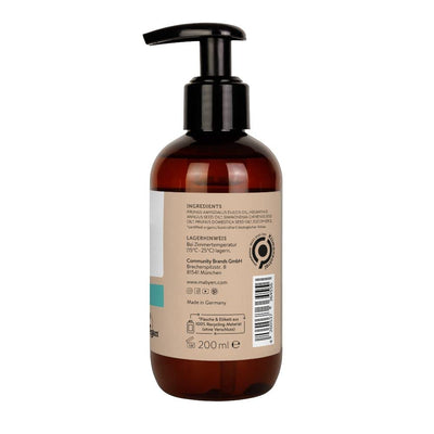 MABYEN Bio Baby Öl Mandel 200ml | Vegan, Parfümfrei, Naturkosmetik - Baby Mandelöl ideal zur Babypflege und als Baby Massageöl - in praktischer Pumpflasche - Stärkt Bindung