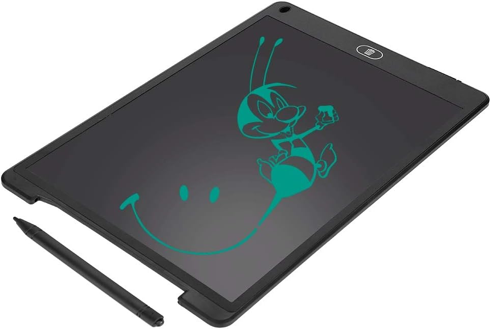 ASHATA LCD Writing Tablet,12 Zoll Portable LCD Digital Augenfreundlich Schreibtafel Papierlos Grafiktablet,Handwriting Board Multifunktion Schreibtafel für Zeichnung Malerei Notiz usw.