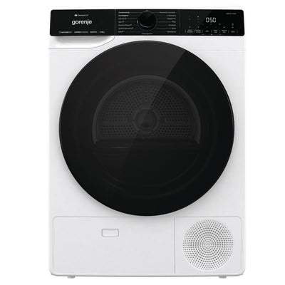 Gorenje DPNA93W Wärmepumpentrockner, 9 kg Kapazität, 15 Programme, ConnectLife WiFi, Auto Drain, Made in EU, Nature Dry, Twin Air, Sportprogramm, Schnellprogramm Energieklasse A+++