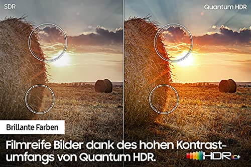 Samsung QLED 4K Q60A TV 50 Zoll (GQ50Q60AAUXZG), Quantum HDR, Quantum Prozessor Lite 4K, 100% Farbvolumen [2021]