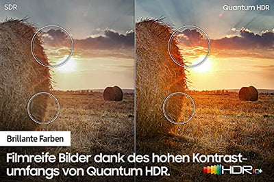 Samsung QLED 4K Q60A TV 50 Zoll (GQ50Q60AAUXZG), Quantum HDR, Quantum Prozessor Lite 4K, 100% Farbvolumen [2021]