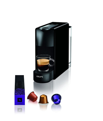 Nespresso Krups Kaffeemaschine Essenza Mini schwarz Kapselmaschine YY2910FD