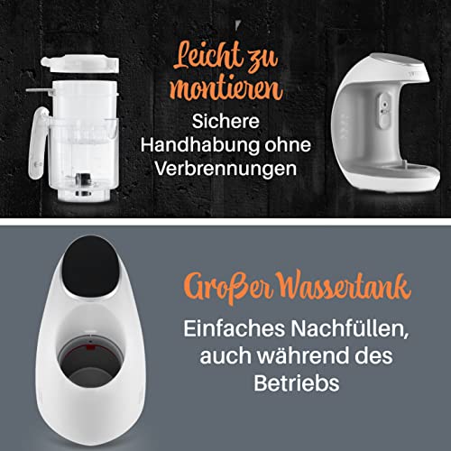 Sweety Fox - Multifunktions Babynahrungszubereiter 7-in-1 - Dampfgarer, Mixer, Pulse, Automatische Reinigungsfunktion, Sterilisiert, Gläschenwärmer, Auftaufunktion