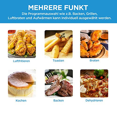 Midea MF-TN40D2 Airfryer XL, Heißluftfritteuse 4L,Dual Cyclone Technology, 90% Weniger Fett Heissluftfriteuse 1500W, 60min Timer, 200℃ Temperaturkontrolle, Automatischer Ausschaltfunktion,Schwarz