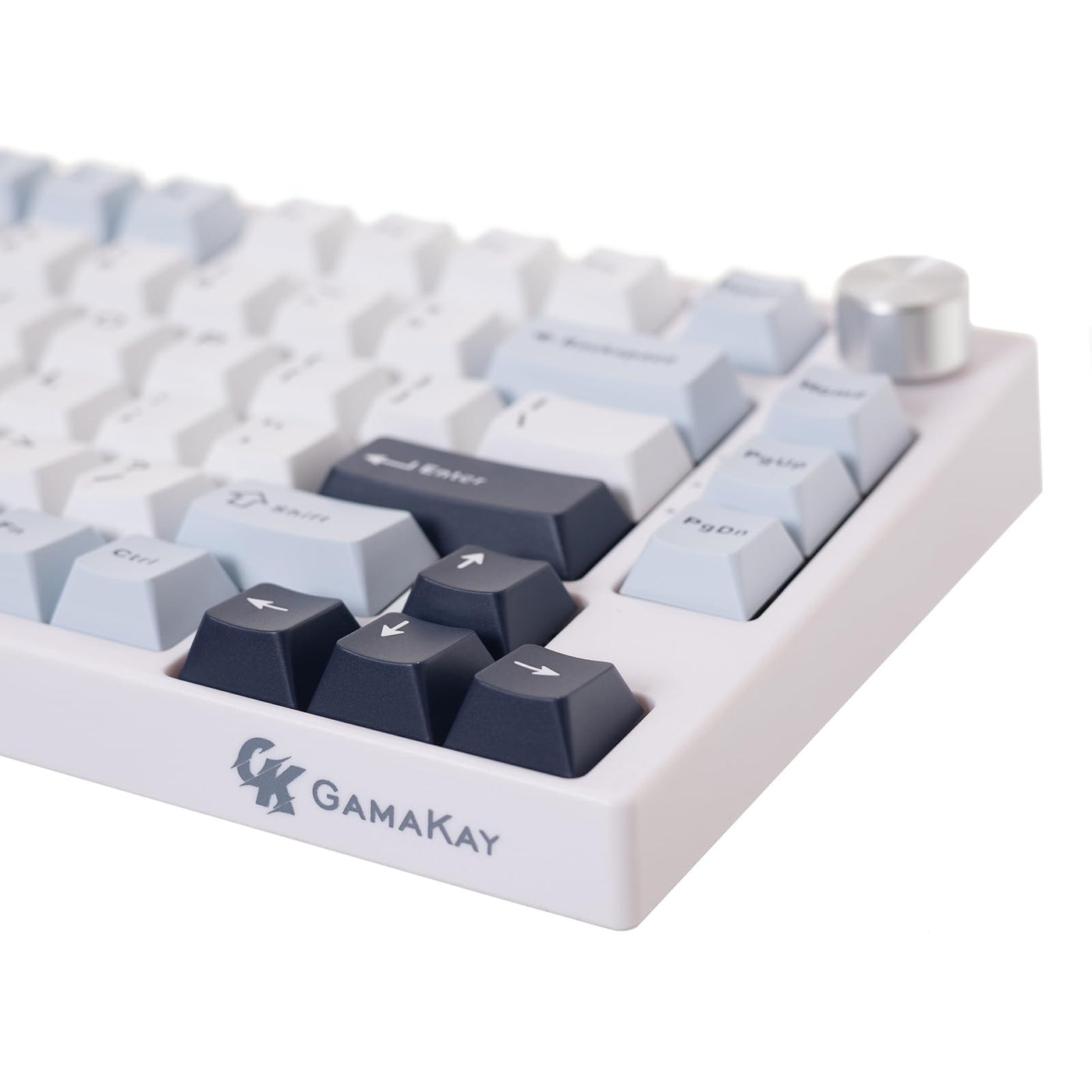 GK GAMAKAY TK75 HE Hall Effect Rapid Trigger Mechanische Tastatur, Magnetschalter Tastatur, Bluetooth/2.4GHz/Wired RGB PBT Tastenkappen Hot-Swap-fähig Gaming Tastatur (Weiß-Phoenix Switch)