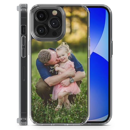 AMAZING Personalisierte Hülle für iPhone 16 Pro Max für iPhone TPU und Acrylglas Hülle Gestalten Sie Ihre Hülle mit Bildern Foto Text - Ihr Eigenes Design