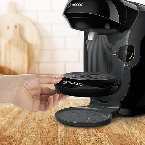 Bosch Tassimo Style Kapselmaschine TAS1102 Kaffeemaschine by, 70 Getränke, vollautomatisch, geeignet für alle Tassen, platzsparend, 1400 W, schwarz