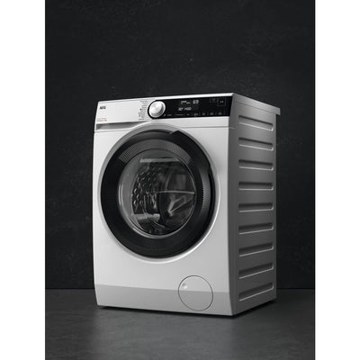 AEG LR7A70490 Waschmaschine / ProSteam - Auffrischfunktion / 9.0 kg / Leise / Mengenautomatik / Nachlegefunktion / Kindersicherung / Wasserstopp / 1400 U/min, Weiß