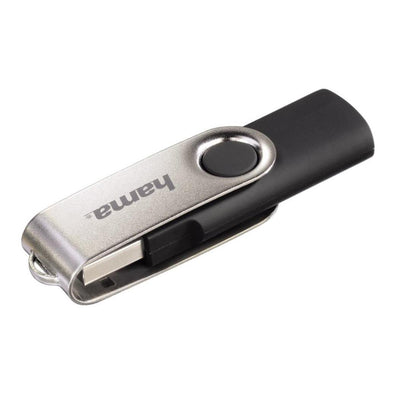 Hama 8GB USB-Stick USB 2.0 Datenstick (10 MB/s Datentransfer, mit Öse zur Befestigung am Schlüsselring, Speicherstick, Memory Stick aus Metall, geeignet für Windows/MacBook) silber