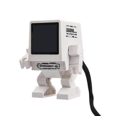 EPOMAKER Smart Display RT100 Mechanische Tastatur (White, Robot-TV)