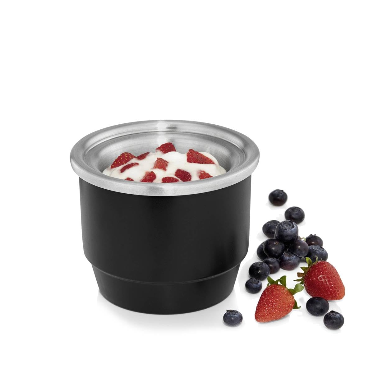 WMF Küchenminis 3in1 Eismaschine, Ice Maker für Frozen Joghurt, Sorbet und Eiscreme, Gefrierbehälter 300 ml, 30-Minuten-Time, Frozen Joghurtmaschine