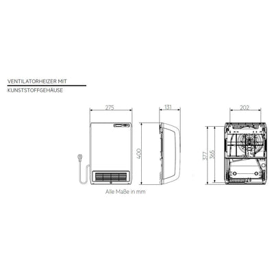 AEG Heizlüfter VH 213, Keramik Heizlüfter energiesparend für ca. 25 m², TÜV geprüft, Made in Germany, LCD Display, Wochenzeitschaltuhr, Bad, 2 kW, 238296