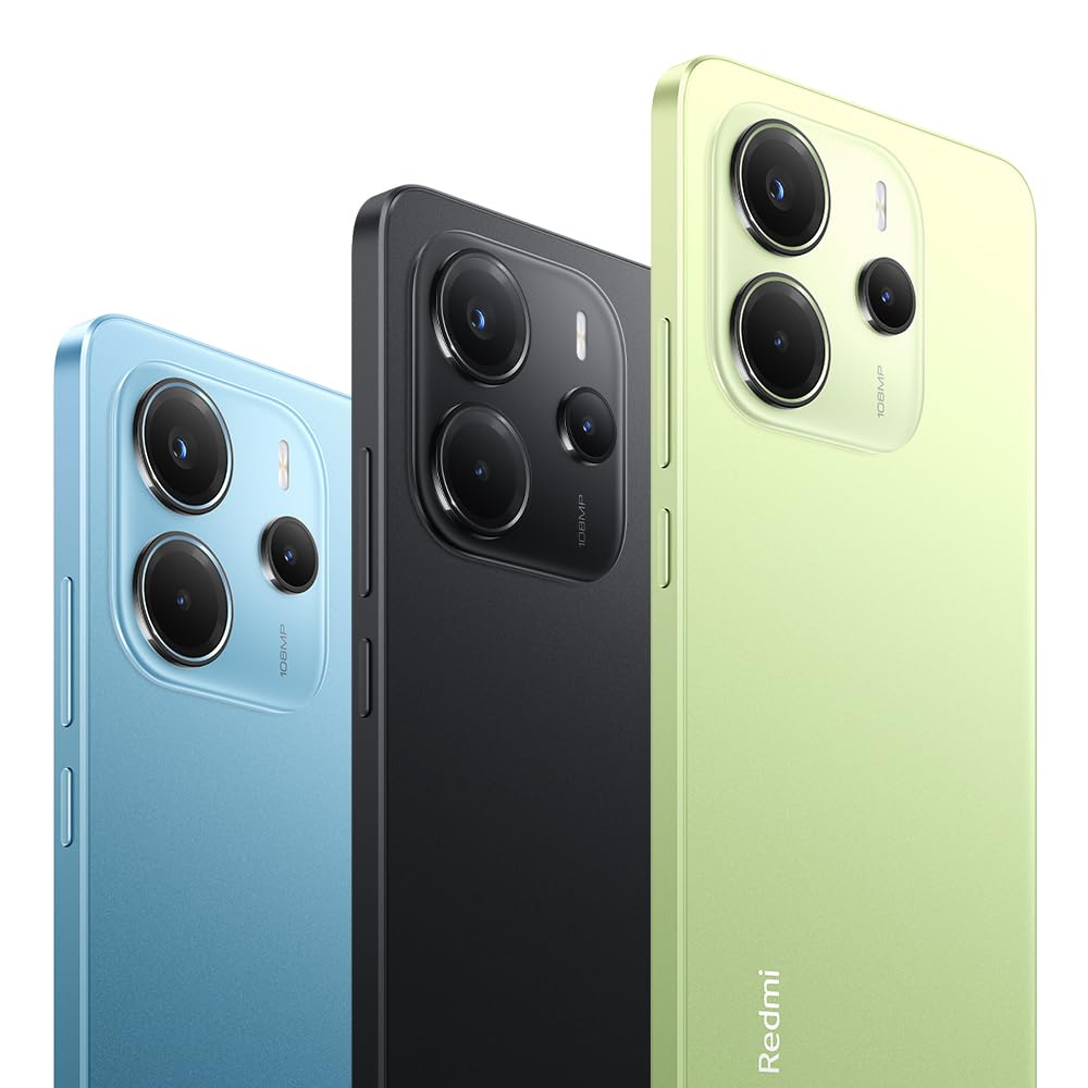 Xiaomi Redmi Note 14 Smartphone, 8 + 128GB, Green, 108MP AI-Kamerasystem, 5500mAh Akku, 120Hz Augenschutzdisplay, AI-Funktionen (kein Ladegerät enthalten)