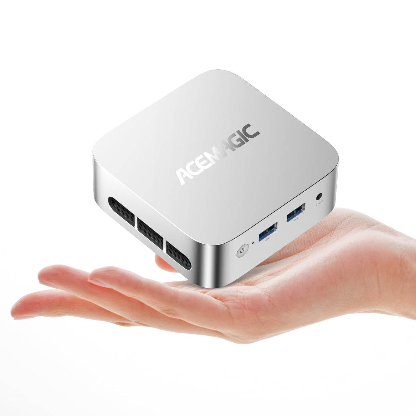 ACEMAGICIAN V1 Mini PC Ιntel Twin Lake N150(Bis zu 3,6 GHz),16GB DDR4 256GB M.2 2280 SSD Micro Desktop Computer Support Dual HDMI+DP|USB3.2