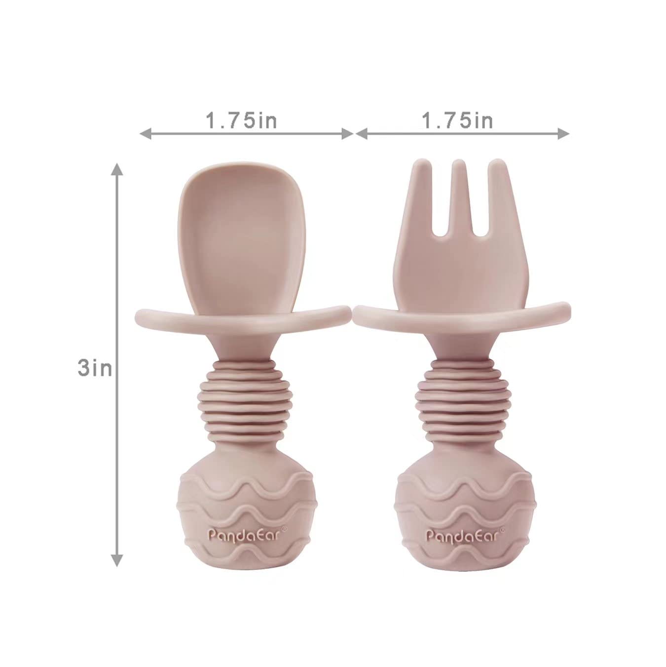 PandaEar Assiette divisée pour enfants avec ventouse et tasse à boire, cuillère - Assiette pour bébé en silicone antidérapante 3 compartiments, ensemble de vaisselle pour bébé sans BPA