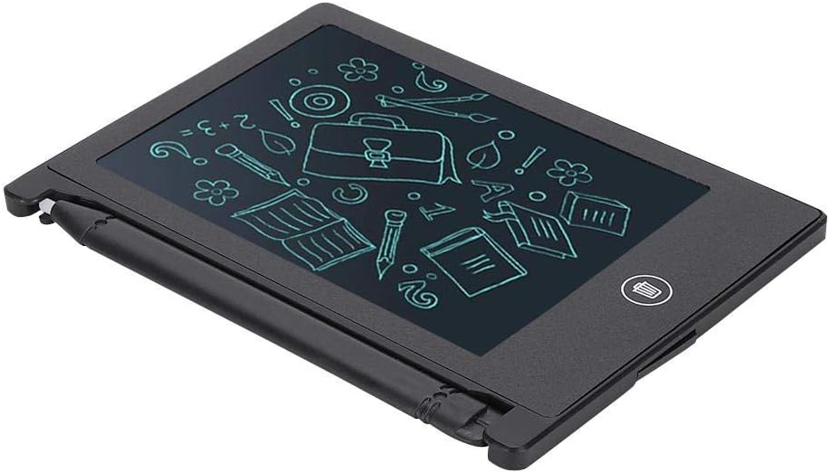 4,5-Zoll-LCD-Schreibtafel, ultradünne Handschrift-Tablette Writing Drawing Notebook LCD-Panel Portable für Kinder Kinder(Schwarz)