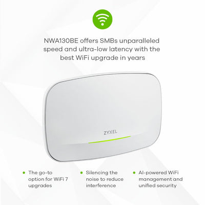 Zyxel BE11000 Enterprise-Grade WiFi 7 Triple-Radio Access Point | Netzteil Nicht enthalten | Nebula Cloud [NWA130BE]