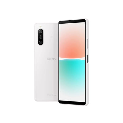 Sony Xperia 10 IV - 6 Inch 21:9 Wide OLED Display - Triple Lens Camera - 3.5 mm Audio Jack - 5000mAh - 161g - SIM Free - Dual SIM hybrid - White