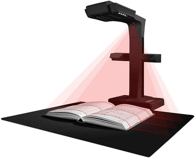 CZUR ET18 Pro Professioneller Buchscanner mit LED Fülllicht, OCR Dokumentenscanner 18 Megapixel Dokumentenkamera Visualizer für Windows und macOS mit Laser Verflachungstechnologie, bis zu A3