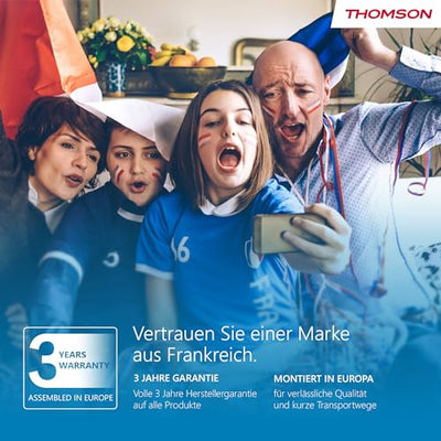 Thomson 55 Zoll (139 cm) QLED Fernseher Smart Android TV (WLAN, HDR, Triple Tuner DVB-C/S2/T2, Sprachsteuerung) – 55QA2S13-2023