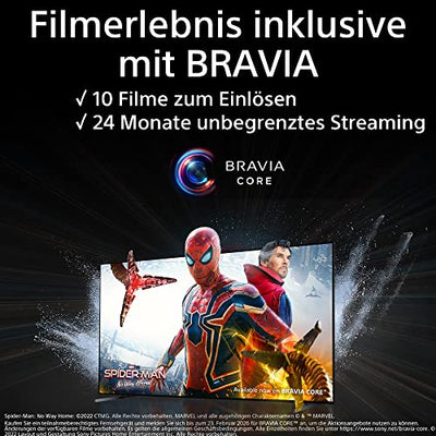 Sony BRAVIA XR, XR-55A80L, 55 Zoll Fernseher, OLED, 4K HDR 120Hz, Google TV, Smart TV, Works with Alexa, mit exklusiven PS5-Features, HDMI 2.1, Gaming-Menü mit ALLM + VRR, 24 + 12M Garantie