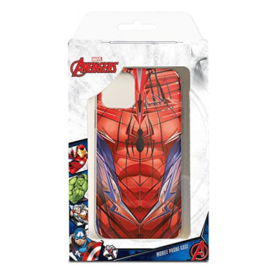 Schutzhülle kompatibel mit Samsung Galaxy A55 5G Offizielle Marvel Spiderman Torso Schutzhülle zum Schutz Ihres Handys, transparente Silikonhülle, flexibel, offizielle Marvel-Lizenz