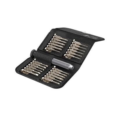 Hama Feinmechaniker Schraubendreher Mini (u.a. Kreuzschlitz, Schlitz, Torx Reparatur-Set magnetisch für Brille, Uhr, Laptop, Tablet, Handy, Kamera, Modellbau) Screwdriver, Werkzeugset 25-teilig