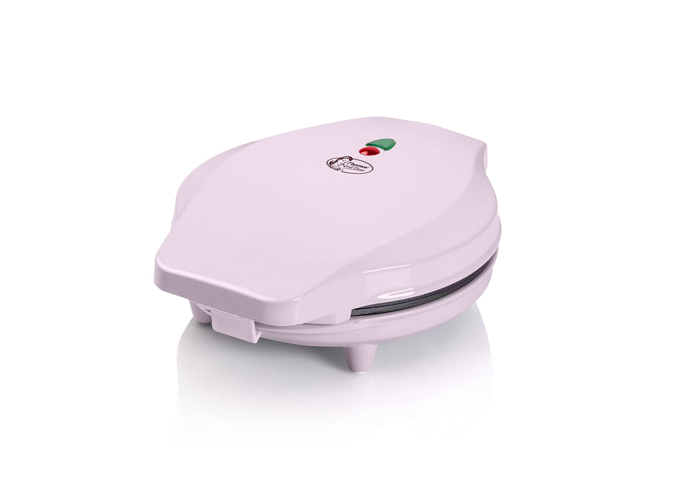 Bestron Waffeleisen für Mini-Cookies-Maker in Tiermotiven, Waffeleisen für Waffel-Kekse, mit Backampel & Antihaftbeschichtung, 700 Watt, Farbe: Rosa