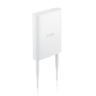 Point d'accès extérieur ZYXEL True WiFi 6 AX1800 (double bande 802.11ax), WiFi pour petites entreprises avec Smart Mesh, protection IP55, injecteur PoE inclus, application/cloud Nebula ou autonome [NWA55AXE