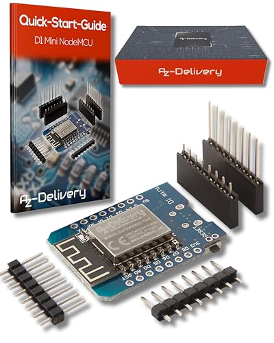 AZDelivery D1 Mini NodeMcu mit ESP8266-12F WLAN Module CH340G Lua kompatibel mit Arduino inklusive E-Book!