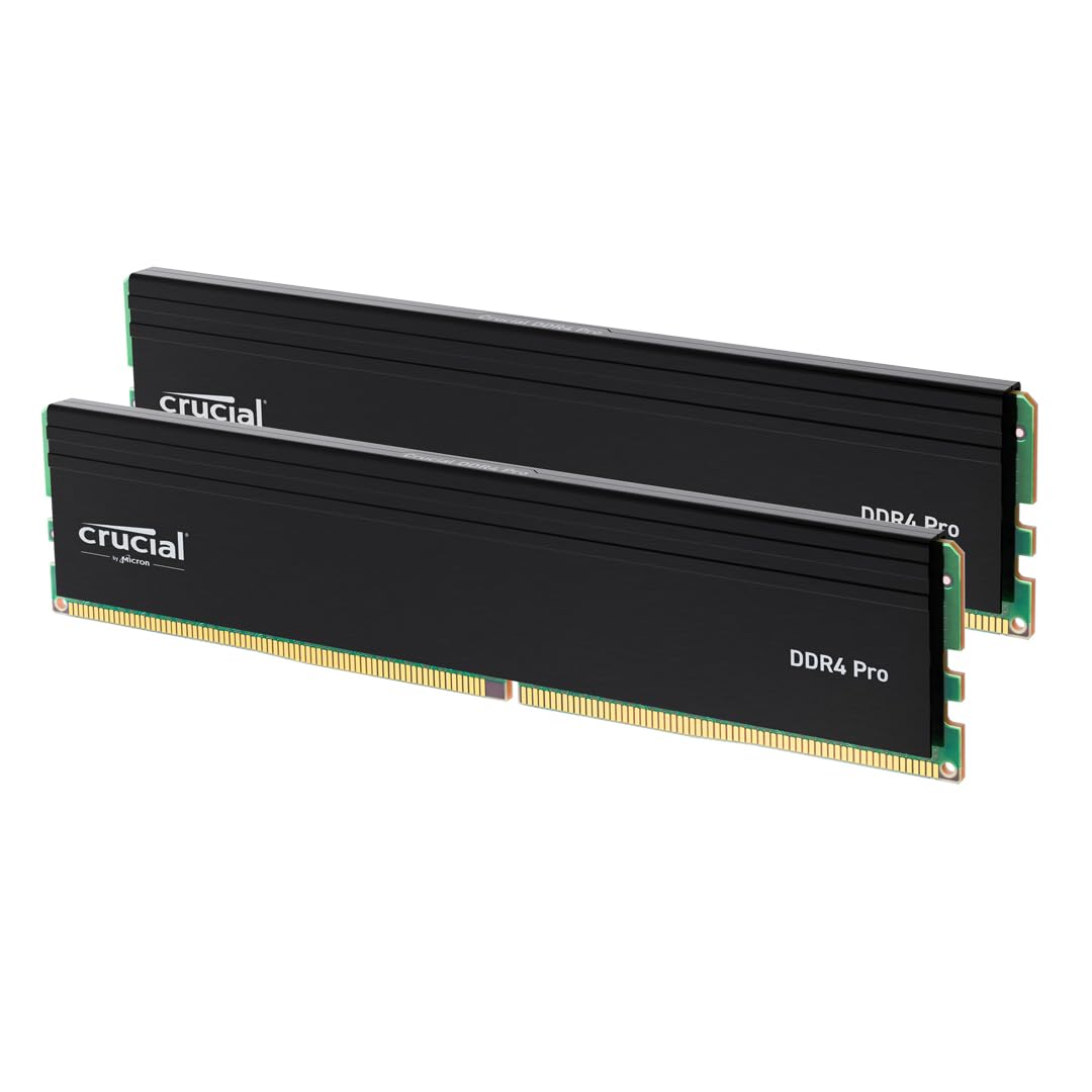 Crucial Pro DDR4 RAM 64GB Kit (2x32GB) 3200MHz, Intel XMP 2.0, PC Computer Arbeitsspeicher - CP2K32G4DFRA32A