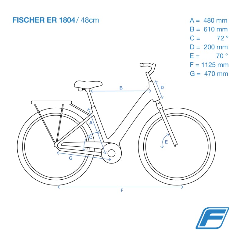 Fischer E-Bike City, CITA ER1804 Elektrofahrrad für Damen, RH 48 cm, Frontmotor 32 Nm, 36 V Akku, Elfenbein glänzend, 28 Zoll