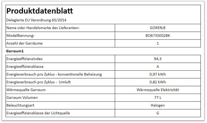 Gorenje Einbaubackofen-Set Jump Set Aqua/C/Kombination aus autarkem Kochfeld ECT641BSC und Einbau-Backofen BO6735E02BK /77L/Pizzamode 300°C/PerfectGrill/EcoClean-Email/Glaskeramik-Kochfeld/schwarz