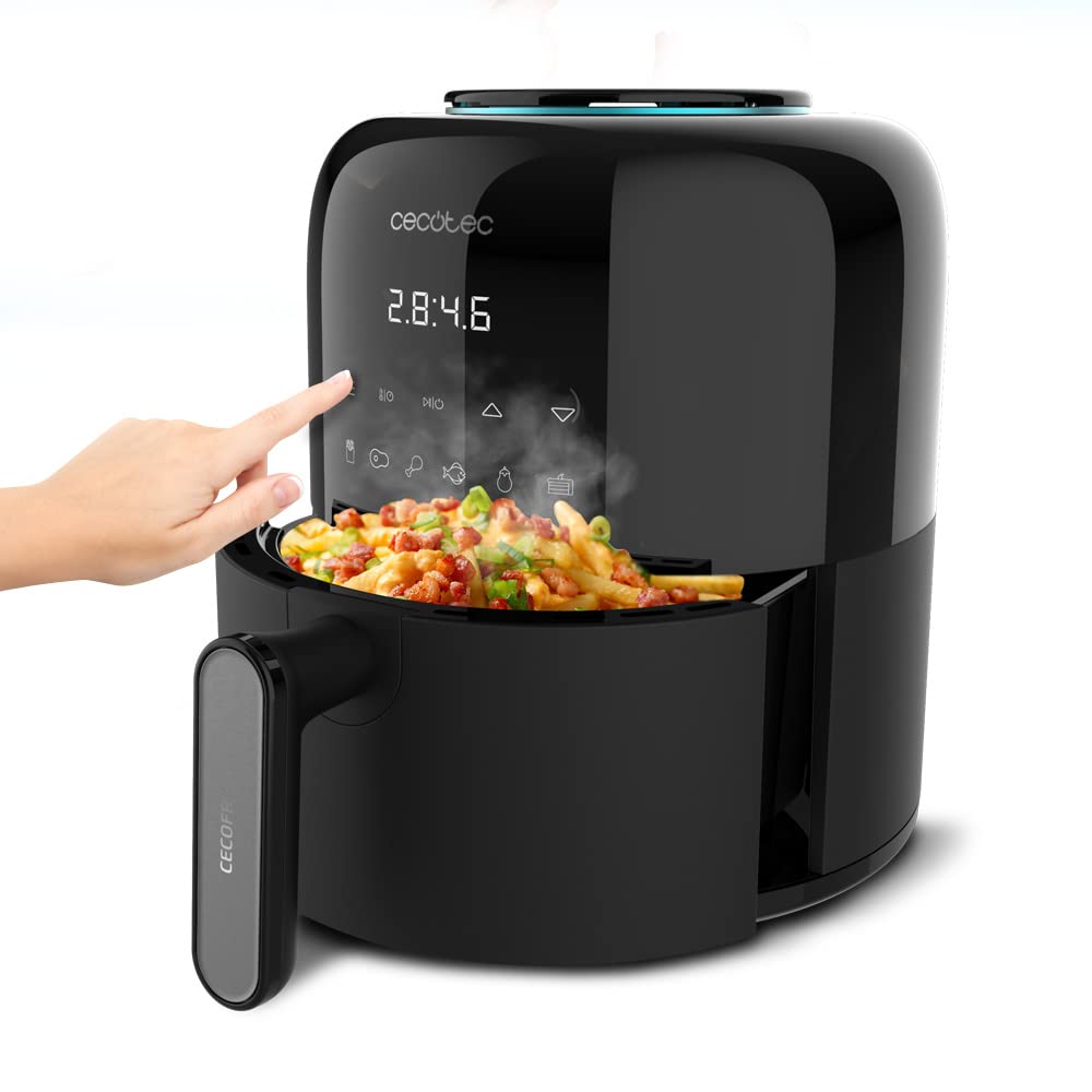 Cecotec heißluftfritteuse Cecofry Pixel 2500 Touch. 1200 W, Kapazität 2,5 l, 6 Programme, digitale Steuerung, Timer, Körper und Griff mit Kühlberührung, rutschfeste Füße, PerfectCook-Technologie.