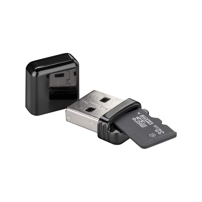 Goobay 38656 Kartenlesegerät Micro SD Karte Adapter Hi-Speed USB A 2.0 - Micro SD Kartenleser - Card Reader unterstützt Plug & Play und Hot-Swapping - Adapter Micro SD auf USB für PC & Notebook