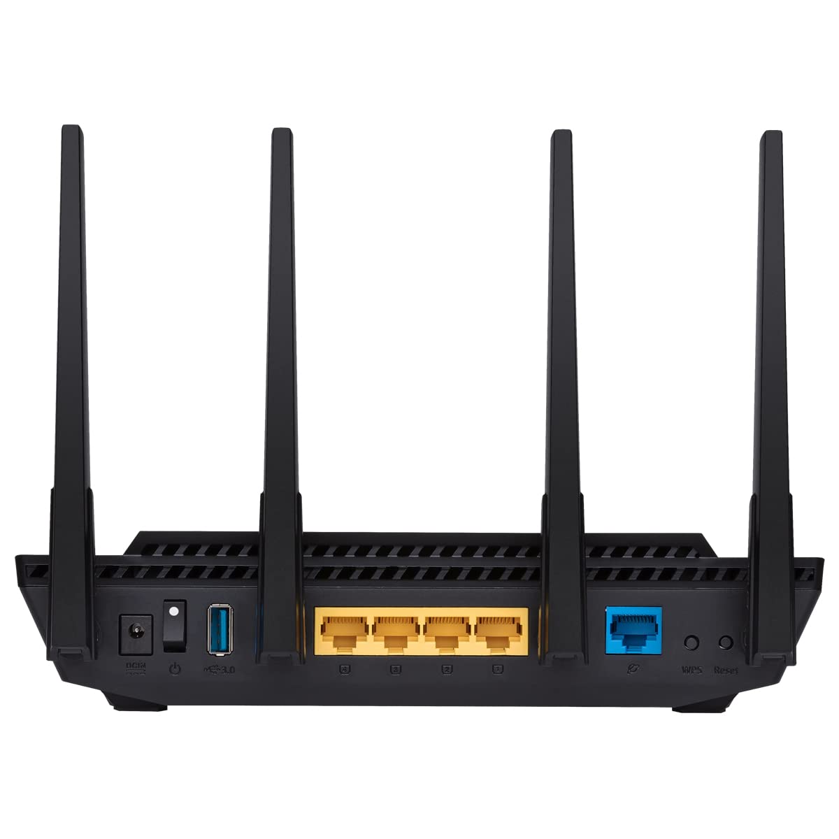 Asus RT-AX58U Router kombinierbarer Router (Tethering als 4G und 5G Router-Ersatz, Ai Mesh WLAN System, WiFi 6 AX3000, Dual-Band, 4x Gigabit LAN, 1.5 GHz TC CPU, AiProtection, USB 3.0, 160 MHz)