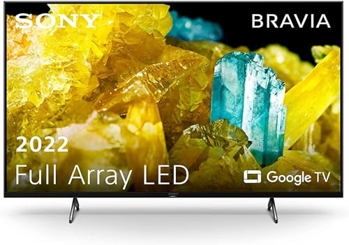 Sony BRAVIA XR, XR-50X90S, téléviseur 50 pouces, Full Array LED, 4K HDR 120 Hz, Google TV, Smart TV, fonctionne avec Alexa, avec fonctionnalités exclusives PS5, HDMI 2.1, menu de jeu avec ALLM + VRR, garantie 24 + 12M